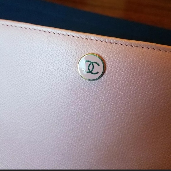 Chanel Wallet Purse Long Wallet Coco Button Pink - Picture 5 of 14